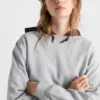 Bawełniana bluza z okrągłym dekoltem Bawełniana bluza z okrągłym dekoltem