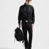Bawełniana bluza z polaru z półsuwakiem i detalami z Re-Nylon Bawełniana bluza z polaru z półsuwakiem i detalami z Re-Nylon