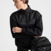 Bawełniana bluza z polaru z półsuwakiem i detalami z Re-Nylon Bawełniana bluza z polaru z półsuwakiem i detalami z Re-Nylon