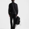 Bawełniana bluza z polaru z półsuwakiem i detalami z Re-Nylon Bawełniana bluza z polaru z półsuwakiem i detalami z Re-Nylon