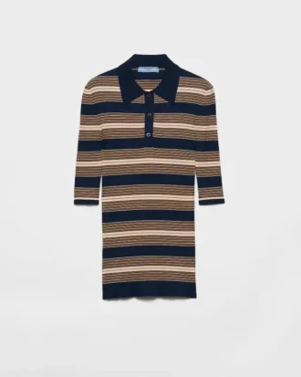 Bawełniana koszulka polo w paski