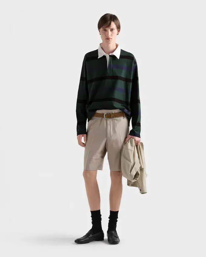Bawełniana koszulka polo z długim rękawem Bawełniana koszulka polo z długim rękawem