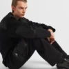 Bawełniane spodnie z polaru z detalami z Re-Nylon Bawełniane spodnie z polaru z detalami z Re-Nylon