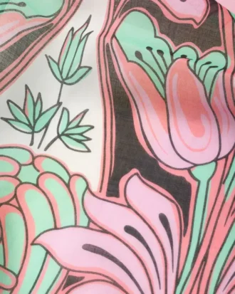 Bawełniany sarong plażowy z nadrukiem Bawełniany sarong plażowy z nadrukiem
