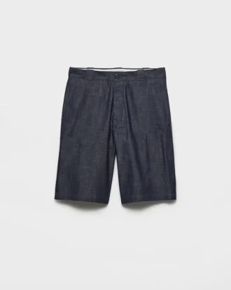 Bermudy z surowego denimu