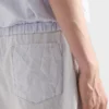 Bermudy z tkaniny chambray