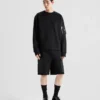 Bluza z bawełnianego polaru i materiału Re-Nylon Bluza z bawełnianego polaru i materiału Re-Nylon