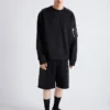 Bluza z bawełnianego polaru i materiału Re-Nylon Bluza z bawełnianego polaru i materiału Re-Nylon