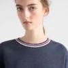 Bluza z bawełnianego polaru z okrągłym dekoltem Bluza z bawełnianego polaru z okrągłym dekoltem