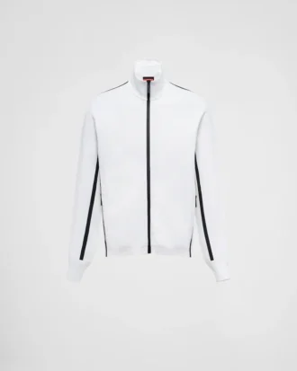 Bluza z golfem i zamkiem w stylu techno