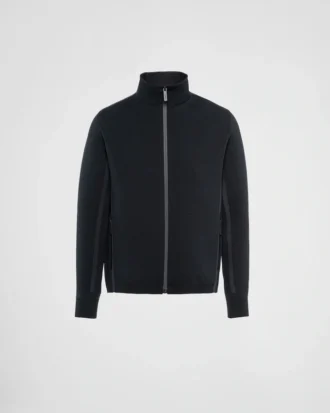 Bluza z golfem i zamkiem w stylu techno