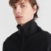 Bluza z golfem i zamkiem w stylu techno