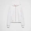 Bluza z kapturem i skórzanym zamkiem Bluza z kapturem i skórzanym zamkiem