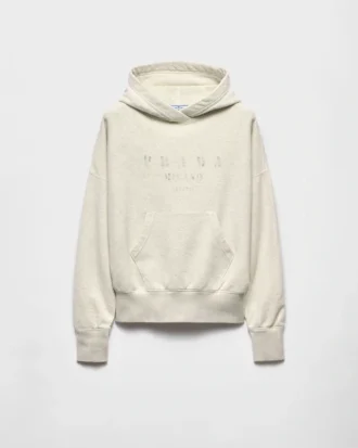 Bluza z kapturem z bawełnianego polaru