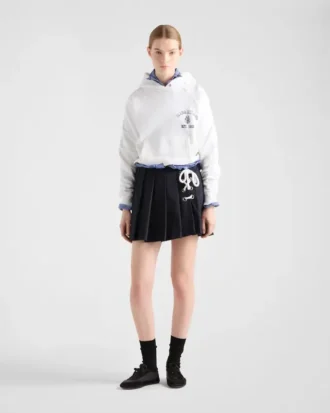 Bluza z kapturem z bawełnianego polaru