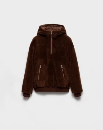 Bluza z kapturem z mieszanki wełny Bluza z kapturem z mieszanki wełny
