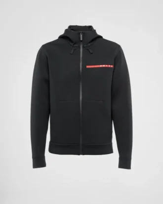 Bluza z kapturem z podwójnego dżerseju z recyklingu