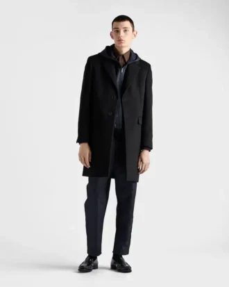 Bluza z kapturem z technicznej bawełny i Re-Nylonu Bluza z kapturem z technicznej bawełny i Re-Nylonu