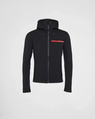 Bluza z kapturem z technicznej tkaniny