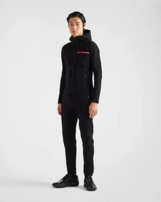 Bluza z kapturem z technicznej tkaniny