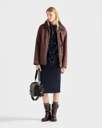 Bluza z kapturem z wełny i kaszmiru