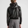 Bluza z kapturem ze skóry nappa Bluza z kapturem ze skóry nappa