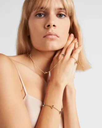 Bransoletka Eternal Gold Chain z żółtego złota i kamieni półszlachetnych Bransoletka Eternal Gold Chain z żółtego złota i kamieni półszlachetnych