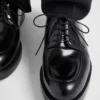 Buty derby z szczotkowanej skóry Buty derby z szczotkowanej skóry