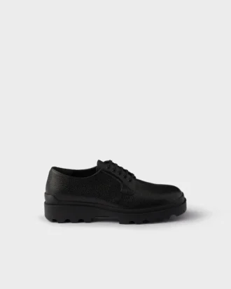 Buty derby z tłoczonej skóry