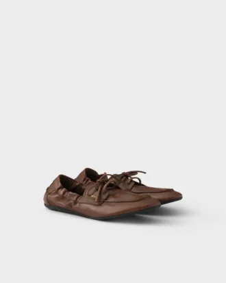 Buty żeglarskie Shuffle z postarzanej skóry