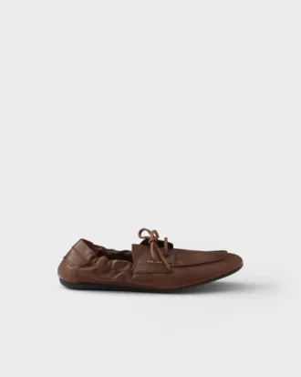 Buty żeglarskie Shuffle z postarzanej skóry