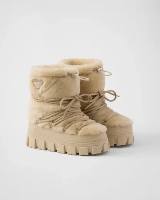 Buty narciarskie Apras z owczej skóry