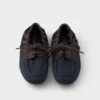 Buty Shuffle z postarzanego płótna i skóry