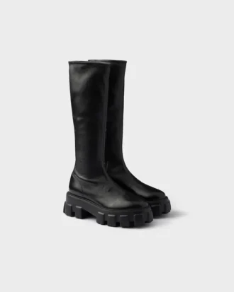 Buty z elastycznej skóry nappa Monolith