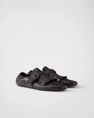 Buty z paskiem typu monk i frędzlami Shuffle