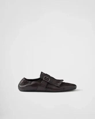 Buty z paskiem typu monk i frędzlami Shuffle