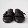 Buty z paskiem typu monk i frędzlami Shuffle