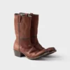 Buty z postarzanej skóry Buty z postarzanej skóry