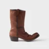 Buty z postarzanej skóry Buty z postarzanej skóry