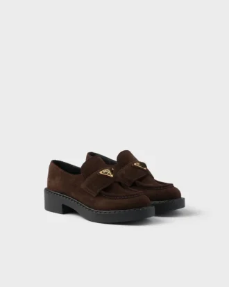 Chocolate mokasyny z zamszu