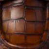 Chocolate mokasyny ze skóry z nadrukiem krokodyla Chocolate mokasyny ze skóry z nadrukiem krokodyla