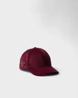 Czapka baseballowa z sztruksu