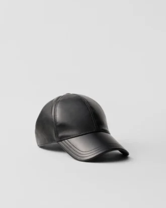 Czapka baseballowa ze skóry nappa Czapka baseballowa ze skóry nappa