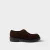 Czekoladowe zamszowe sznurowane buty Czekoladowe zamszowe sznurowane buty