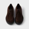 Czekoladowe zamszowe sznurowane buty Czekoladowe zamszowe sznurowane buty