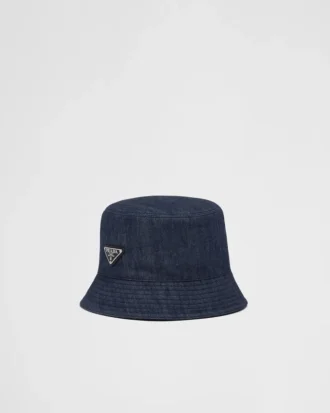 Denimowa czapka typu bucket hat