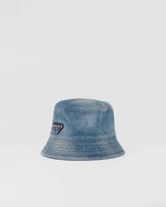Denimowa czapka typu bucket hat