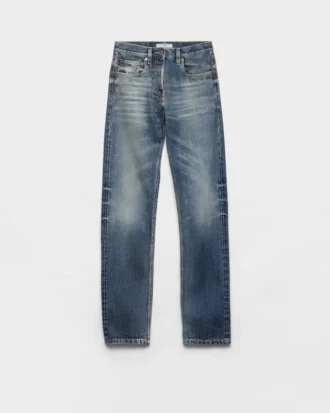 Dżinsy z denimu selvedge o zwężanym kroju