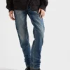 Dżinsy z denimu selvedge o zwężanym kroju Dżinsy z denimu selvedge o zwężanym kroju