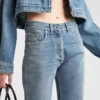 Dżinsy z pięcioma kieszeniami z ekologicznego denimu Dżinsy z pięcioma kieszeniami z ekologicznego denimu